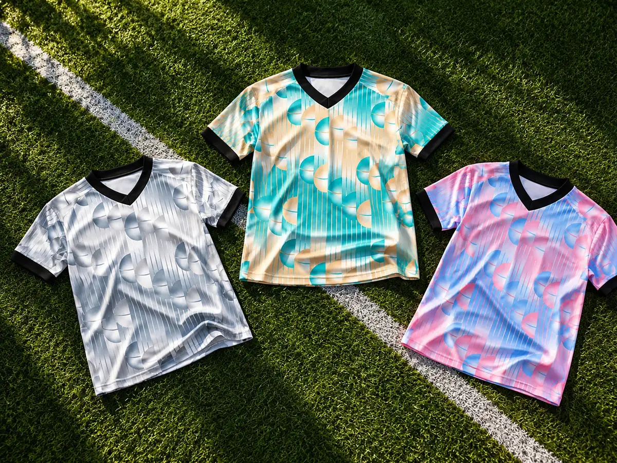 Team jerseys from the Sheer Willpower Cup